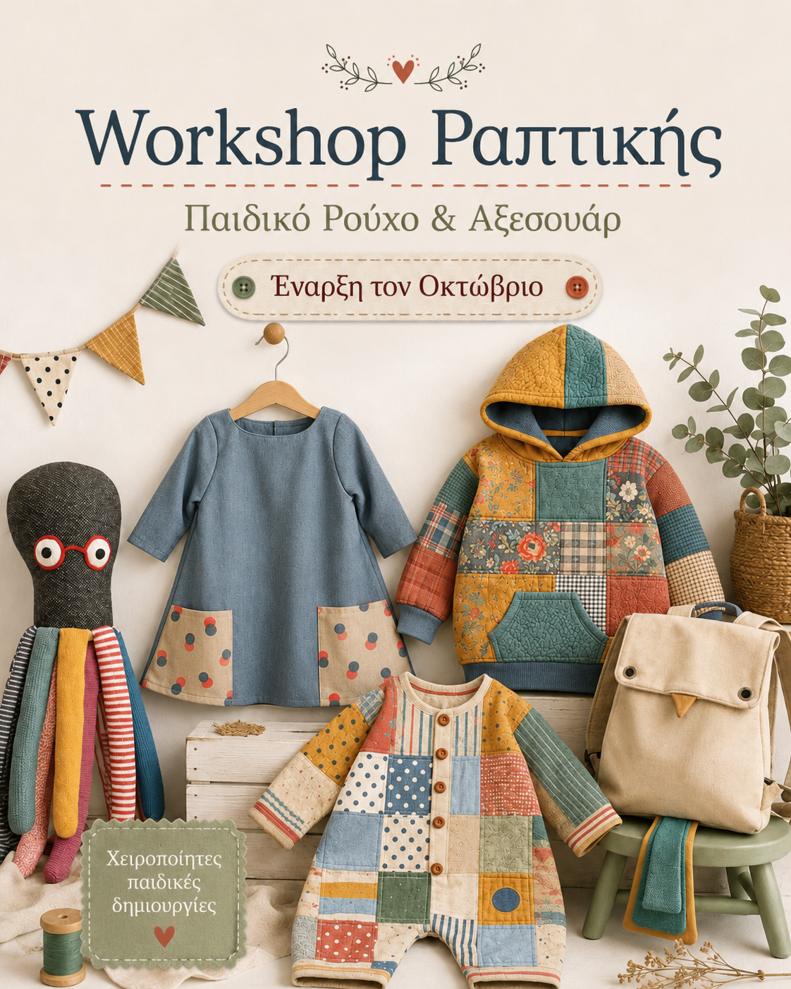 Workshop Ραπτικής: Παιδικό Ρούχο & Αξεσουάρ