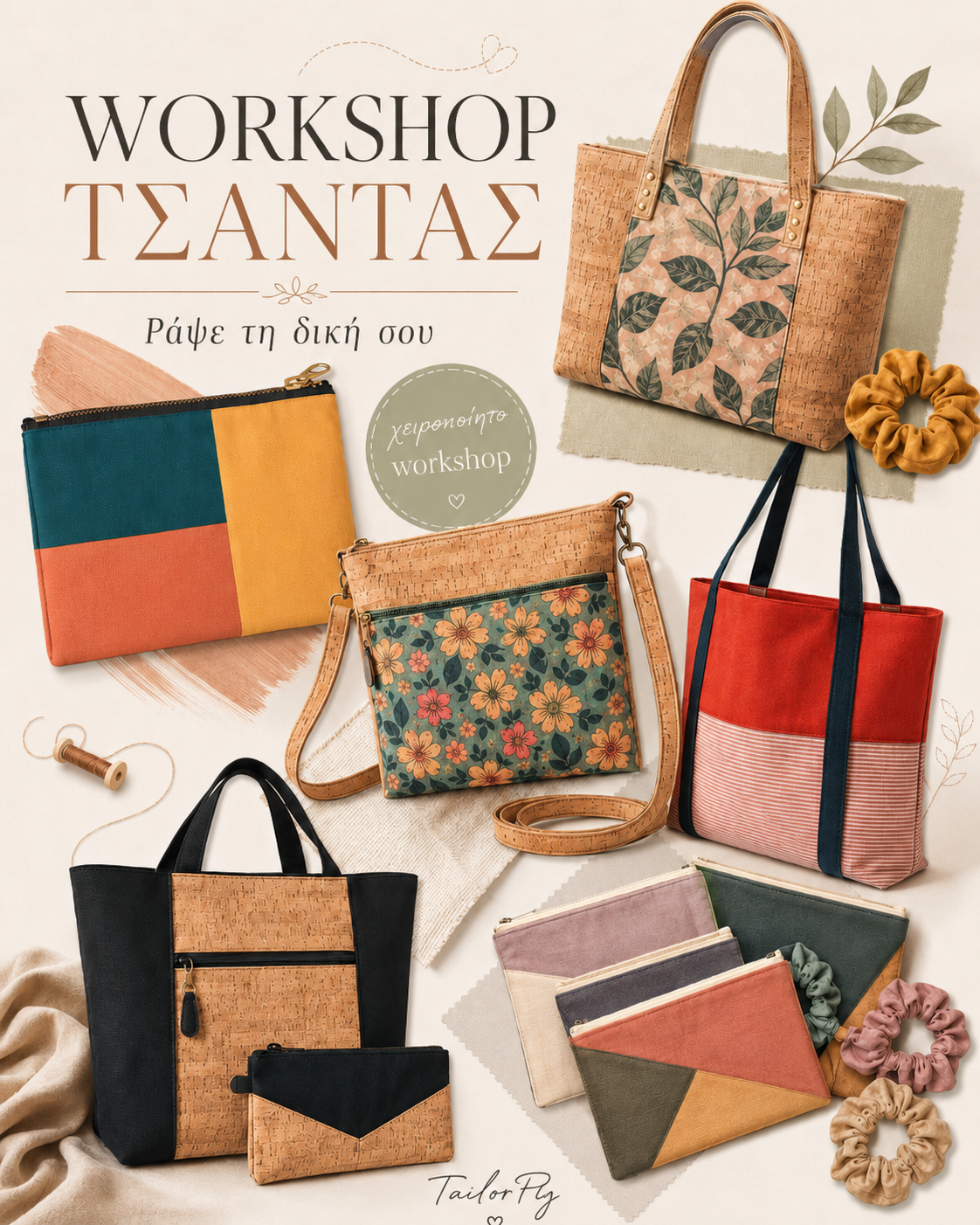 Workshop Τσάντας – Ράψε τη δική σου χειροποίητη τσάντα