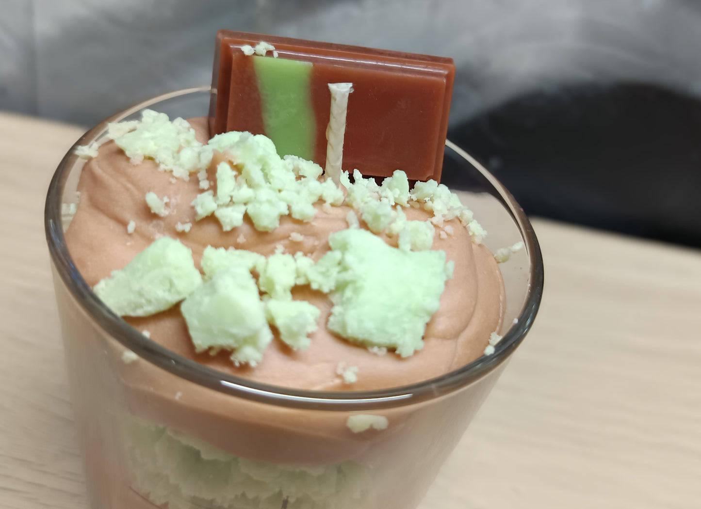 Χειροποίητο κερί "chocolate &Mint Delight"