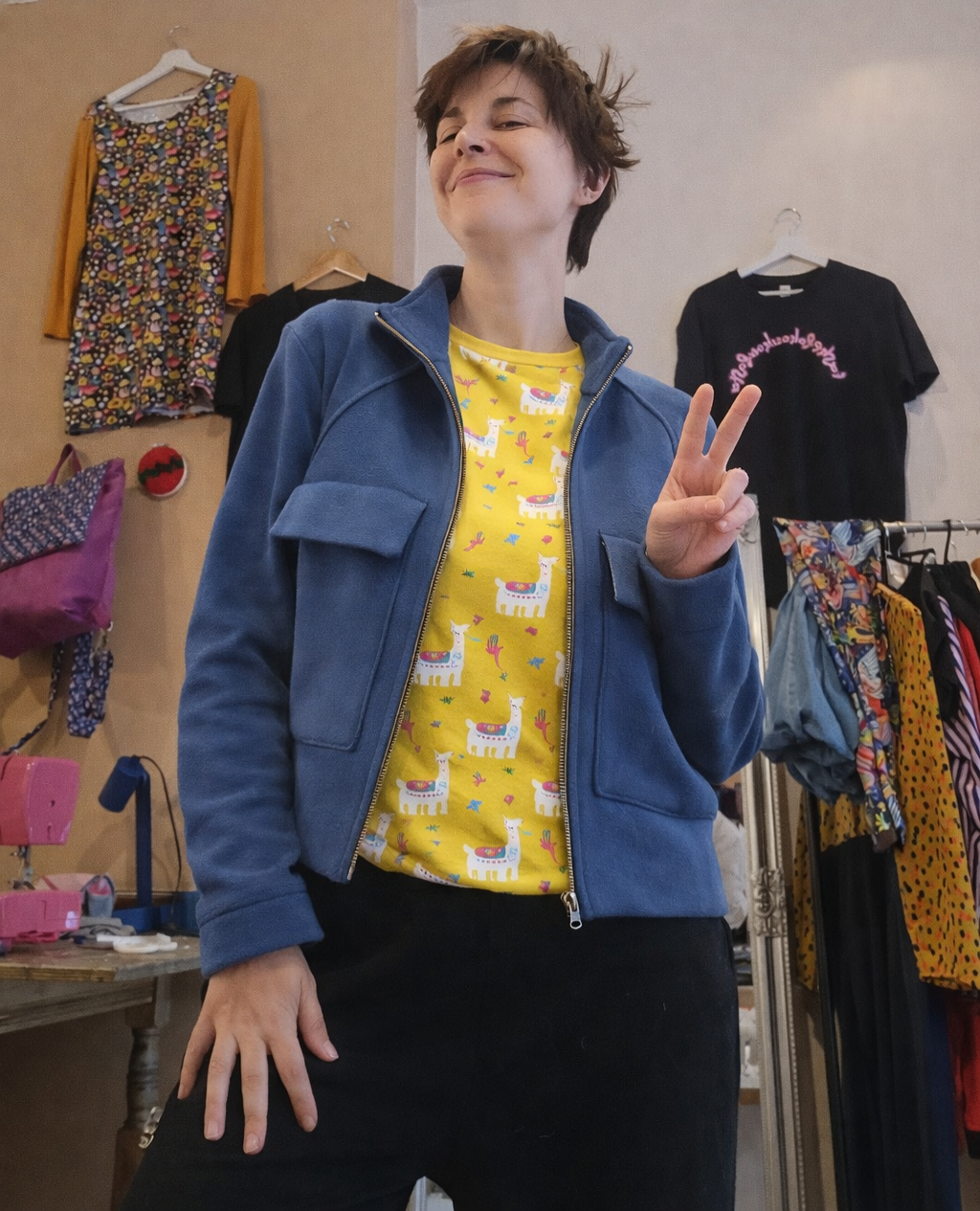 Blue Hug πανωφόρι