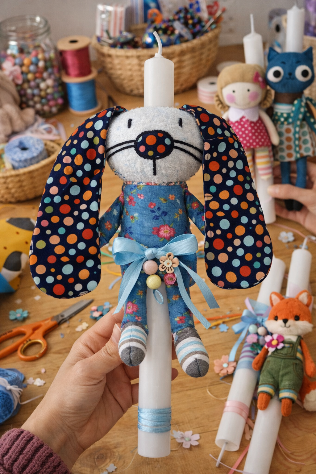 Workshop Λαμπάδας με Υφασμάτινη Κούκλα | Πασχαλινό Craft Workshop Ενηλίκων – mytailorfly