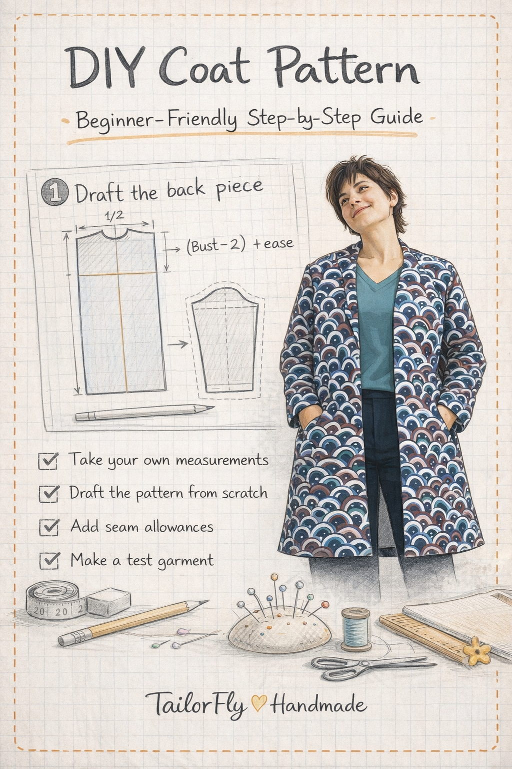 Πώς να Φτιάξεις το Δικό σου Πατρόν Πανωφοριού (Beginner Guide)