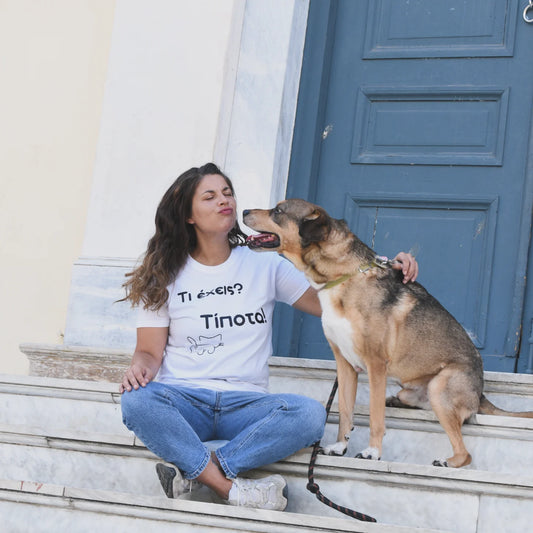 Unisex T-shirt «Τι έχεις; Τίποτα!
